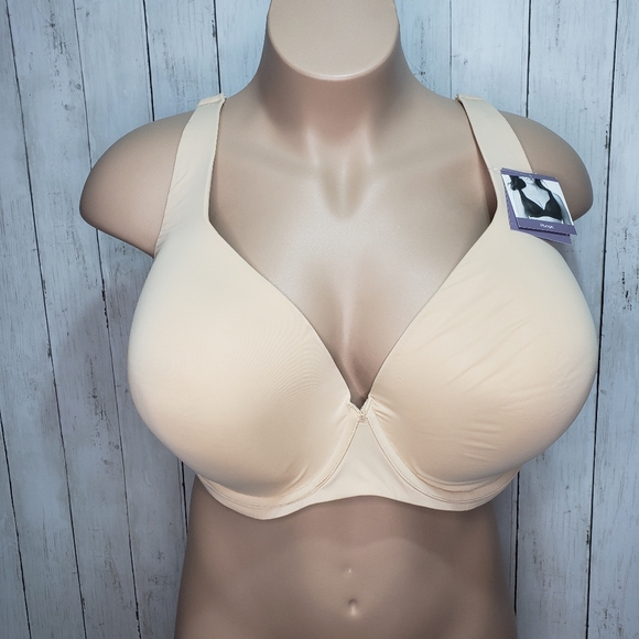 Catherines Other - New! Catherine's Beige Plunge Padded Underwire Bra